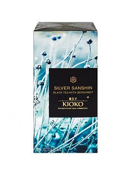 Чай Kioko Silver Sanshin черный с бергамотом в пакетиках 25 шт