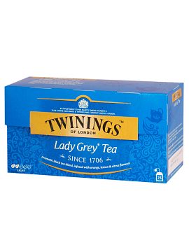 Чай Twinings Lady Grey черный в пакетиках 25 шт