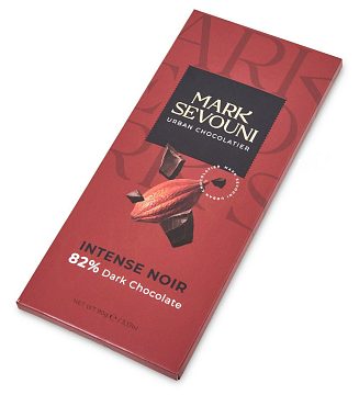 Шоколад Mark Sevouni 82% Cacao Марк Севуни 82% какао, плитка горького шоколада, 90 г