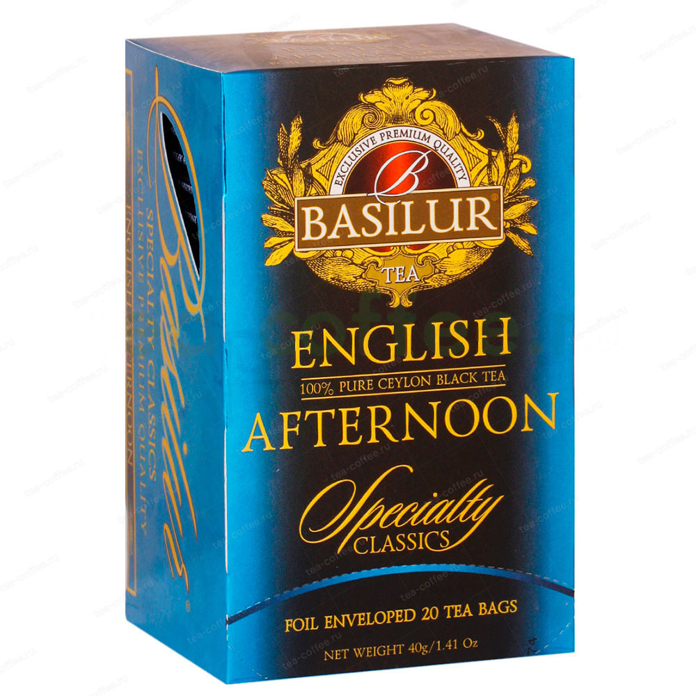 Чай Basilur Избранная классика Englsih Afternoon черный FBOP в пакетиках 20 шт
