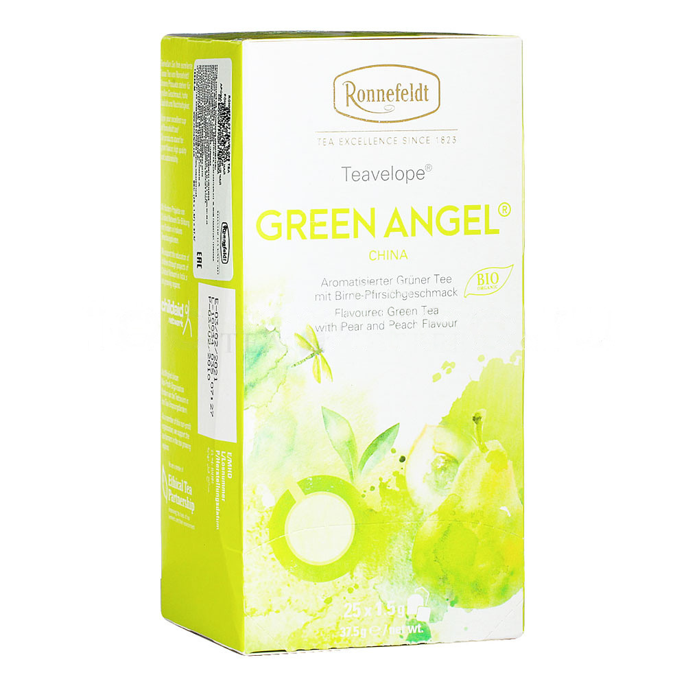 Чай Ronnefeldt Teavelope Green Angel зеленый 25 пак