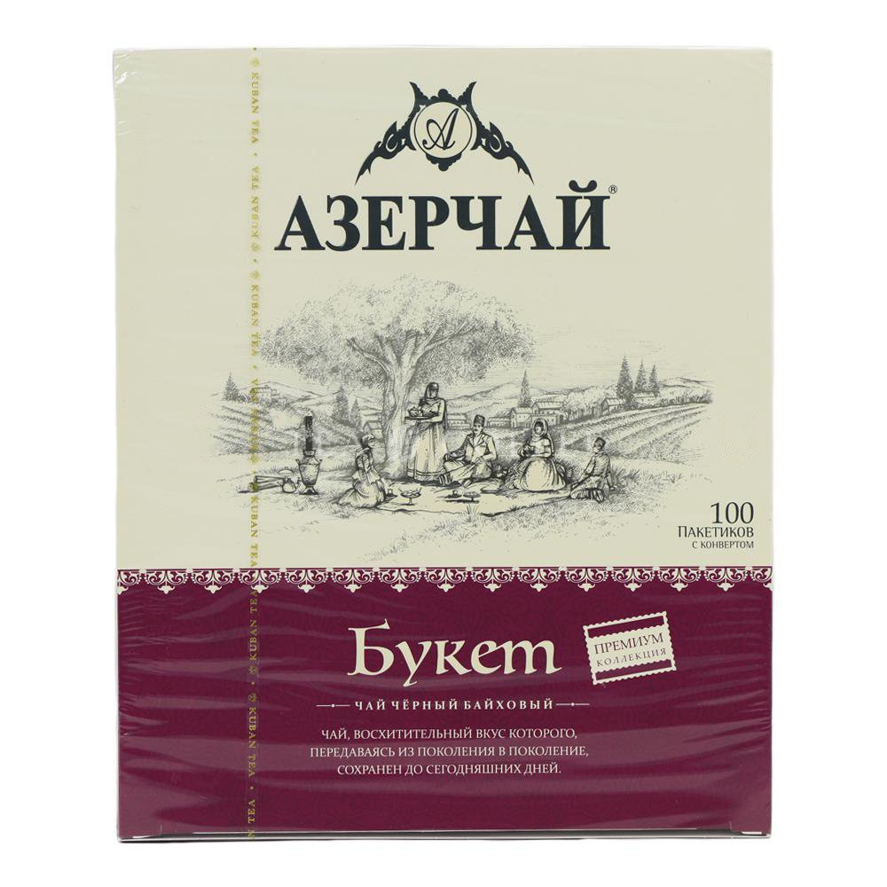 Чай Азерчай Букет Premium Collection черный в пакетиках 100 шт