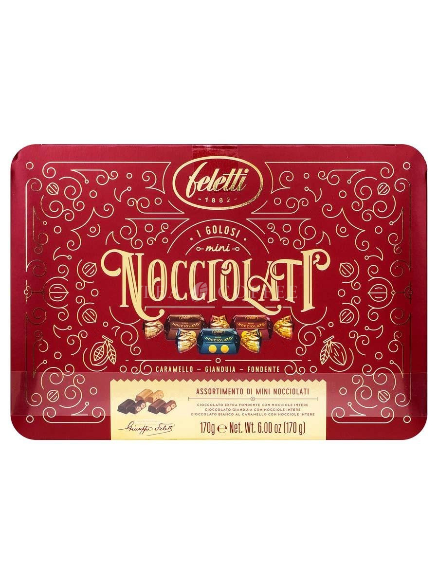 Feletti Джандуйя Mini Box ассорти шоколадных конфет с цельным фундуком 170 г