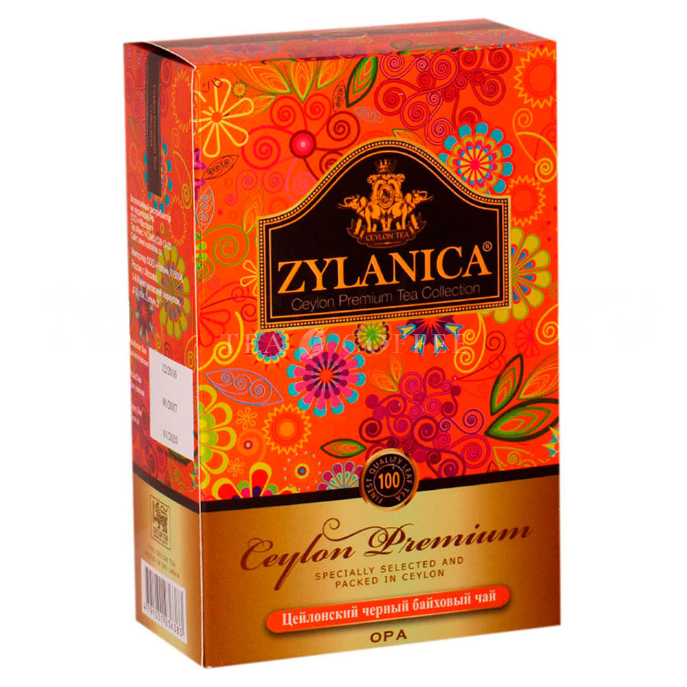 Чай Zylanica Ceylon Premium ОРА черный 100 гр