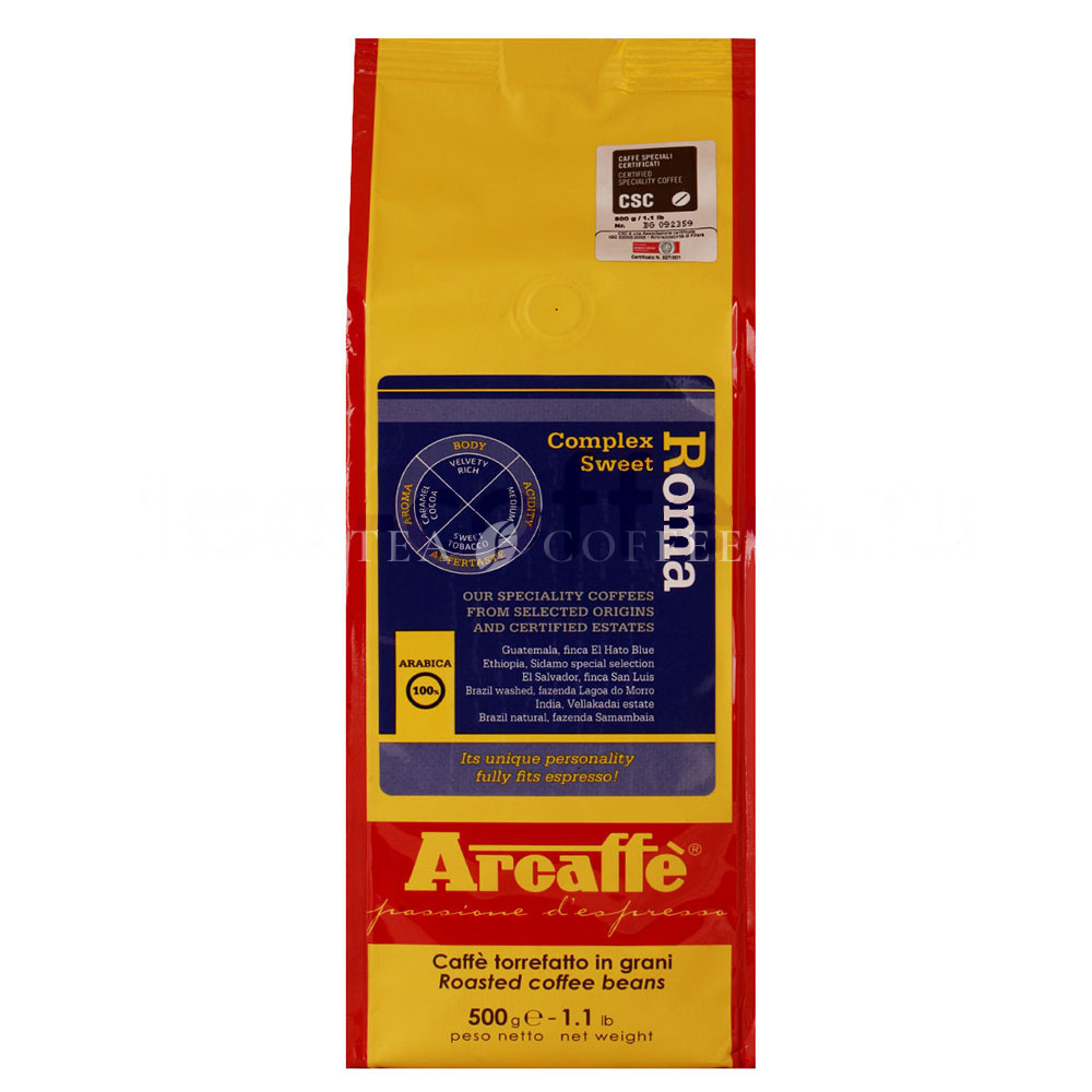 Кофе Arcaffe в зернах Roma 500 гр
