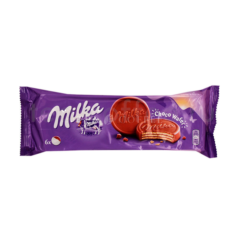 Бисквитное печенье Milka Choco wafer 150 гр