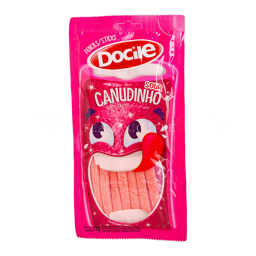 Мармелад Docile Sour Карандаши со вкусом тутти-фрутти 70 гр