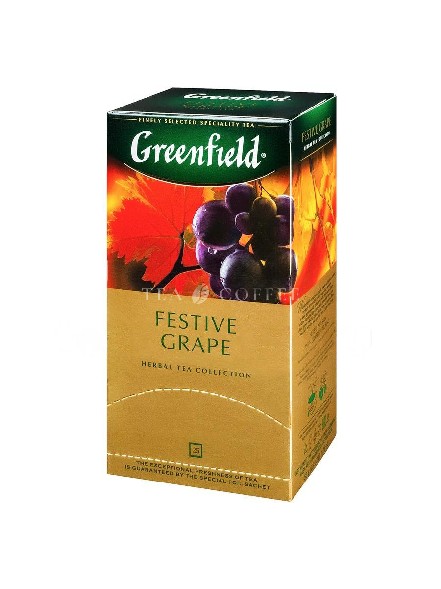 Чай Greenfield Festive Grape травяной в пакетиках 25 шт