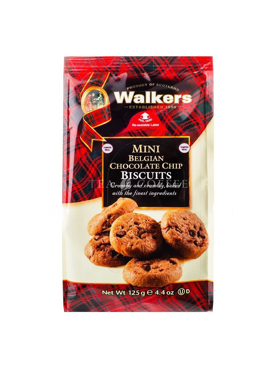 Мини-Печенье Walkers c Бельгийским шоколадом 125 гр