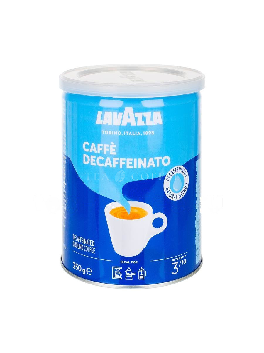 Кофе Lavazza молотый DeK 250 гр ж.б.
