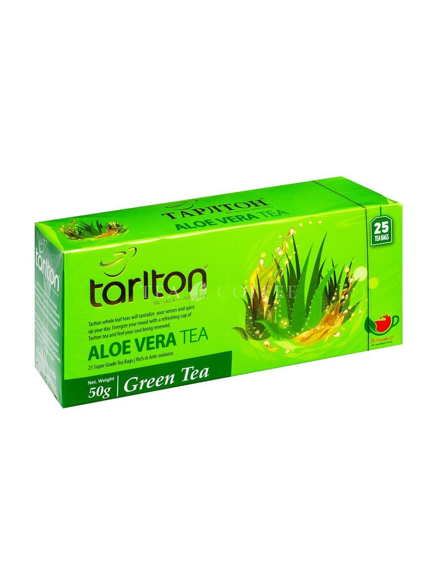 Чай Tarlton Алое вера зеленый в пакетиках 25 шт