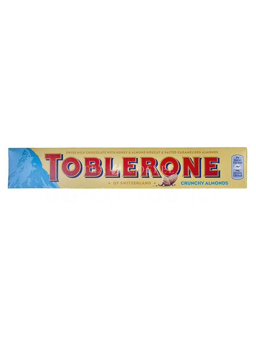 Шоколад Toblerone Crunchy Almonds 100 гр
