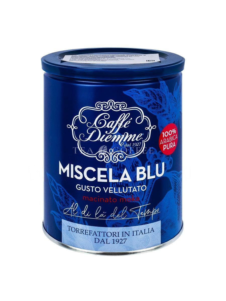 Кофе Diemme молотый Miscela Blue Moka Gusto Vellutato 250 гр ж/б
