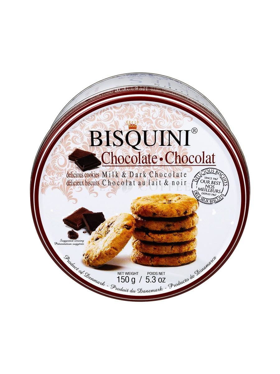Bisquini Chocolate Печенье Датское 150 гр (Milk&Dark)