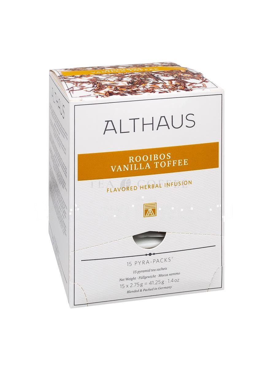 Чай Althaus Toffee Rooibush (Тоффи Ройбуш) Пирамидки 15 шт