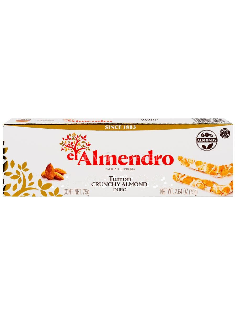 El Almendro Хрустящий миндальный туррон 75 гр