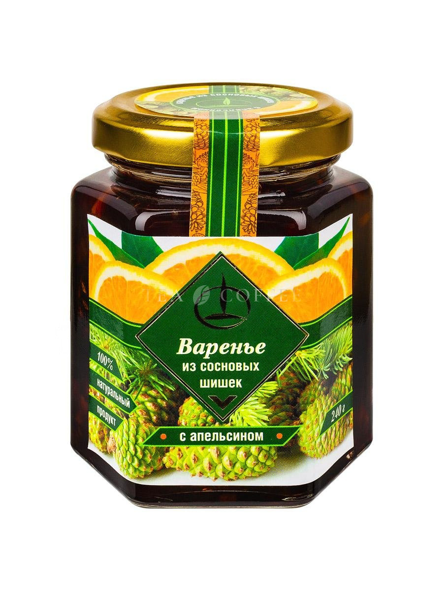 Натуральное Варенье из Сосновых Шишек с Апельсином 240 гр (шестигранник)