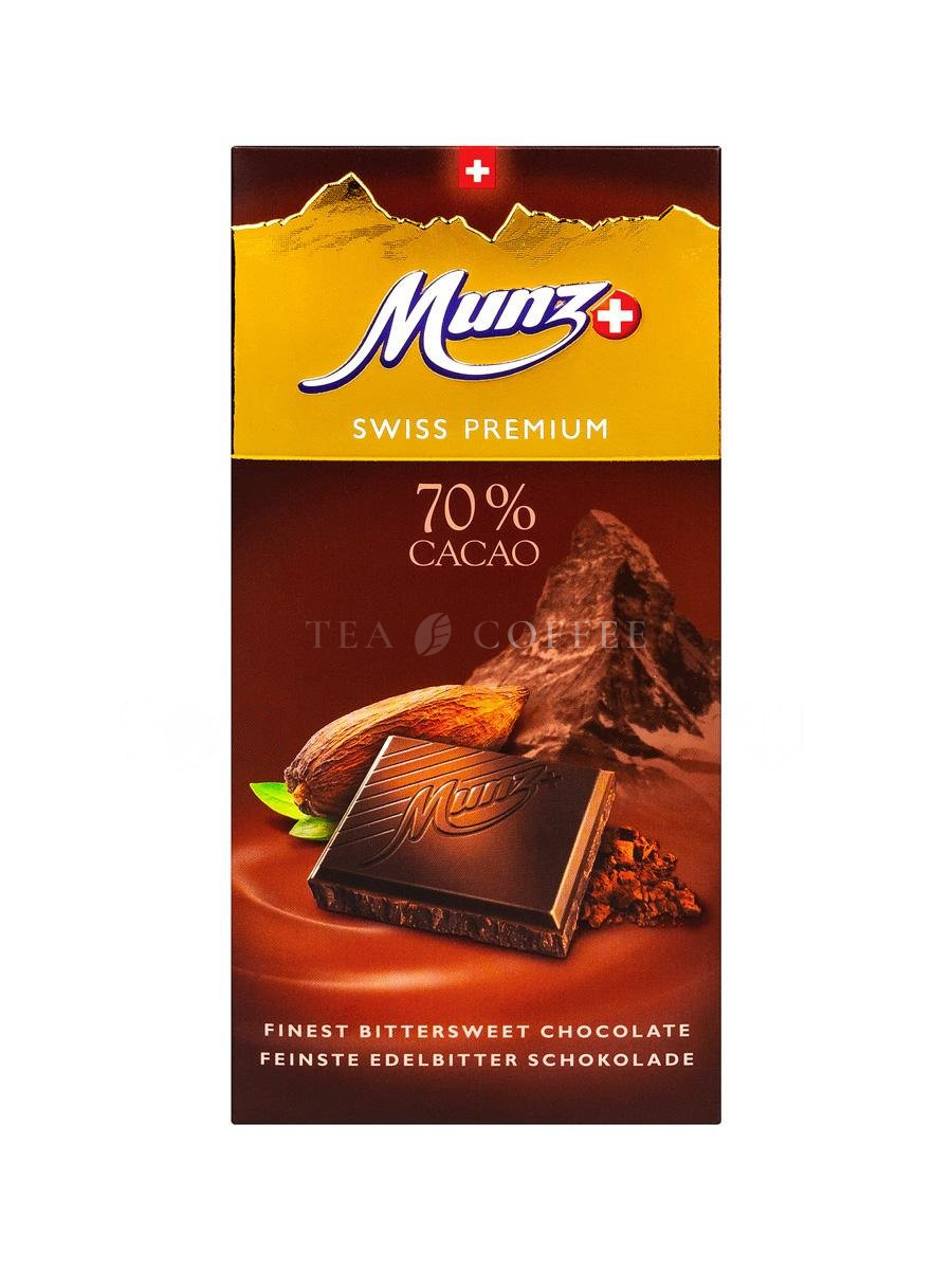 Munz Горький шоколад 70% Cacao 100 г