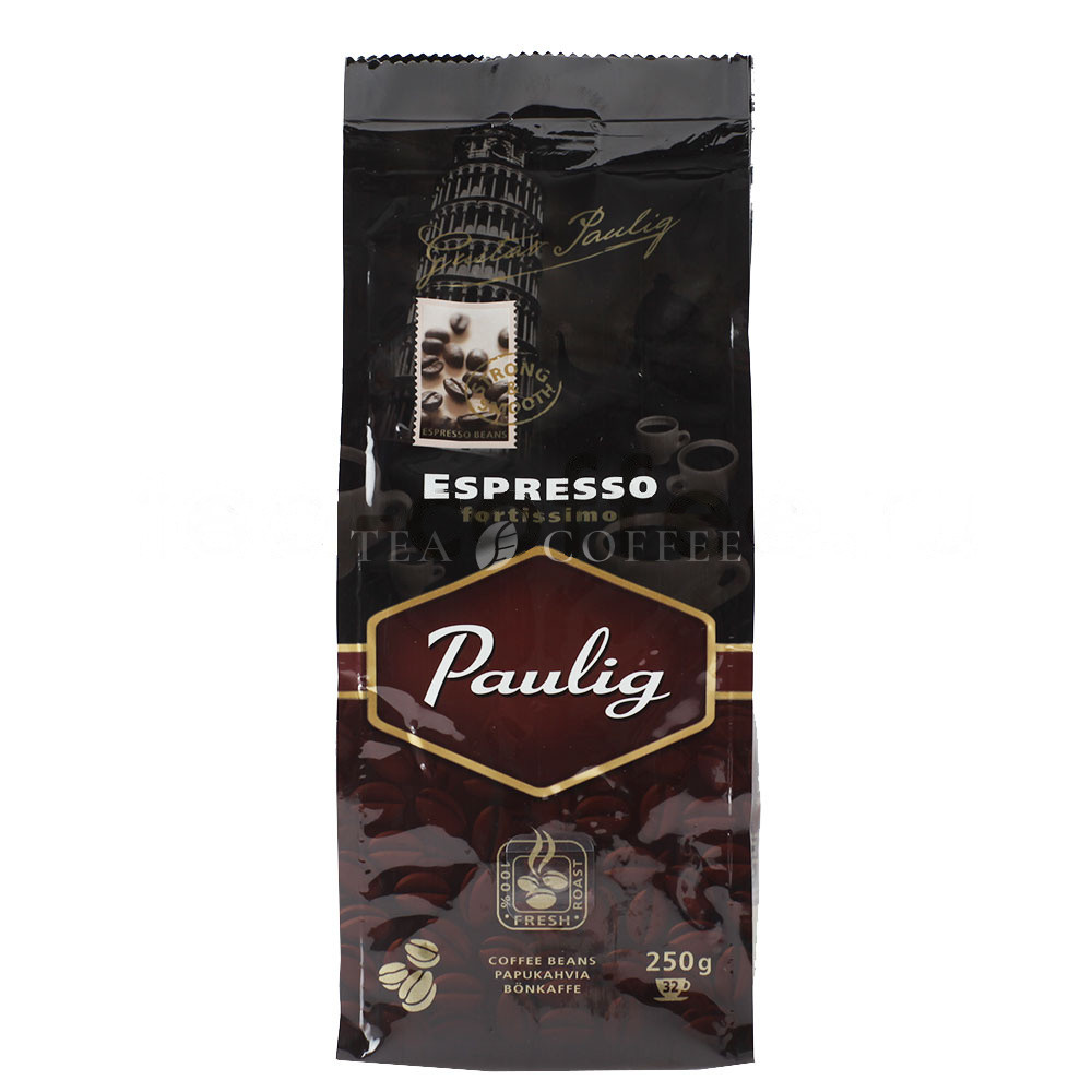 Кофе Paulig Espresso Fortissimo в зернах 250 гр