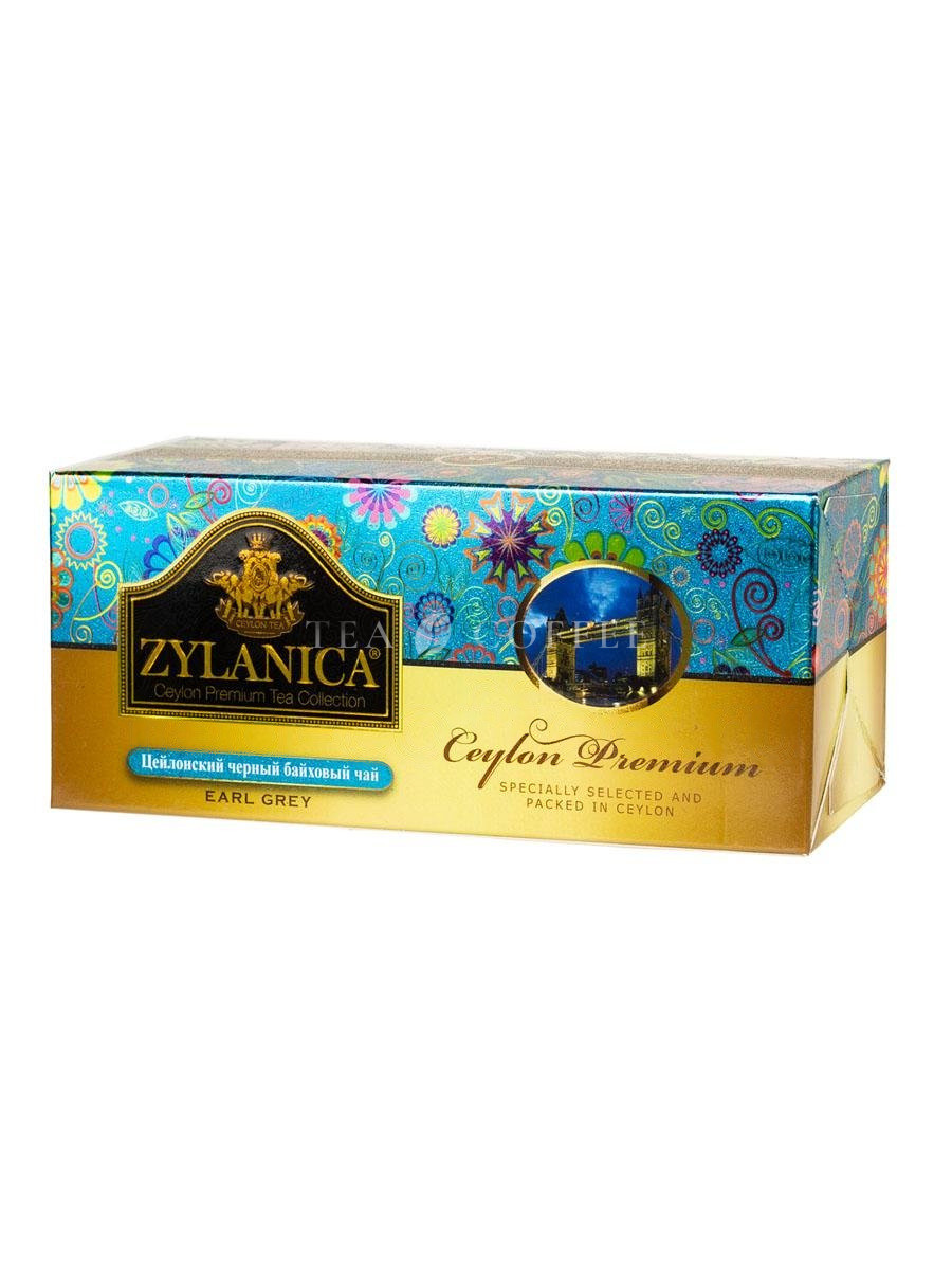 Чай Zylanica черный Ceylon Premium  Бергамот 25 пакетиков