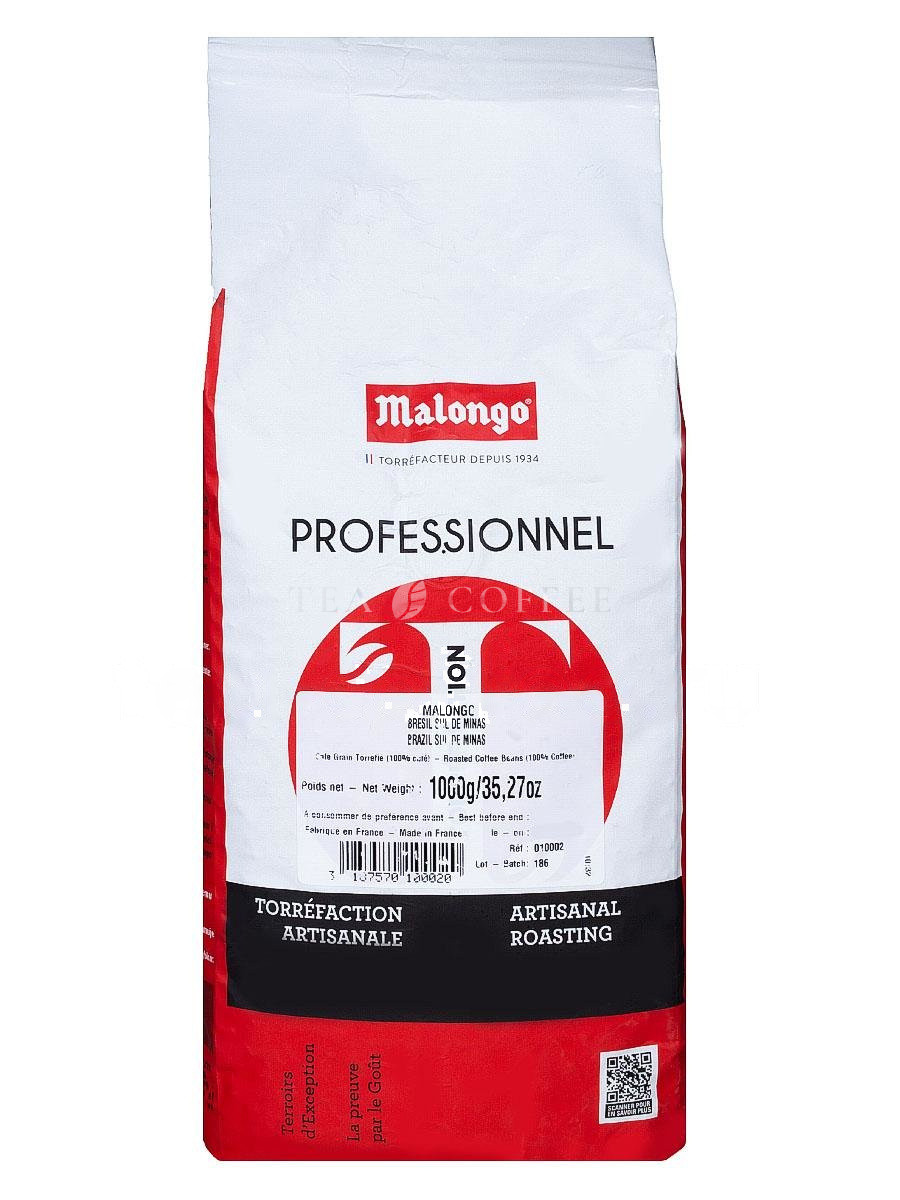 Кофе Malongo в зернах Brazil Sul De Minas 1 кг