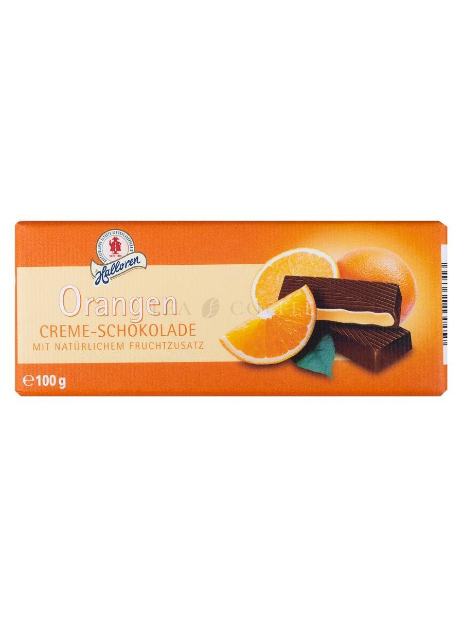 Halloren Темный шоколад с апельсиновой начинкой 100 г