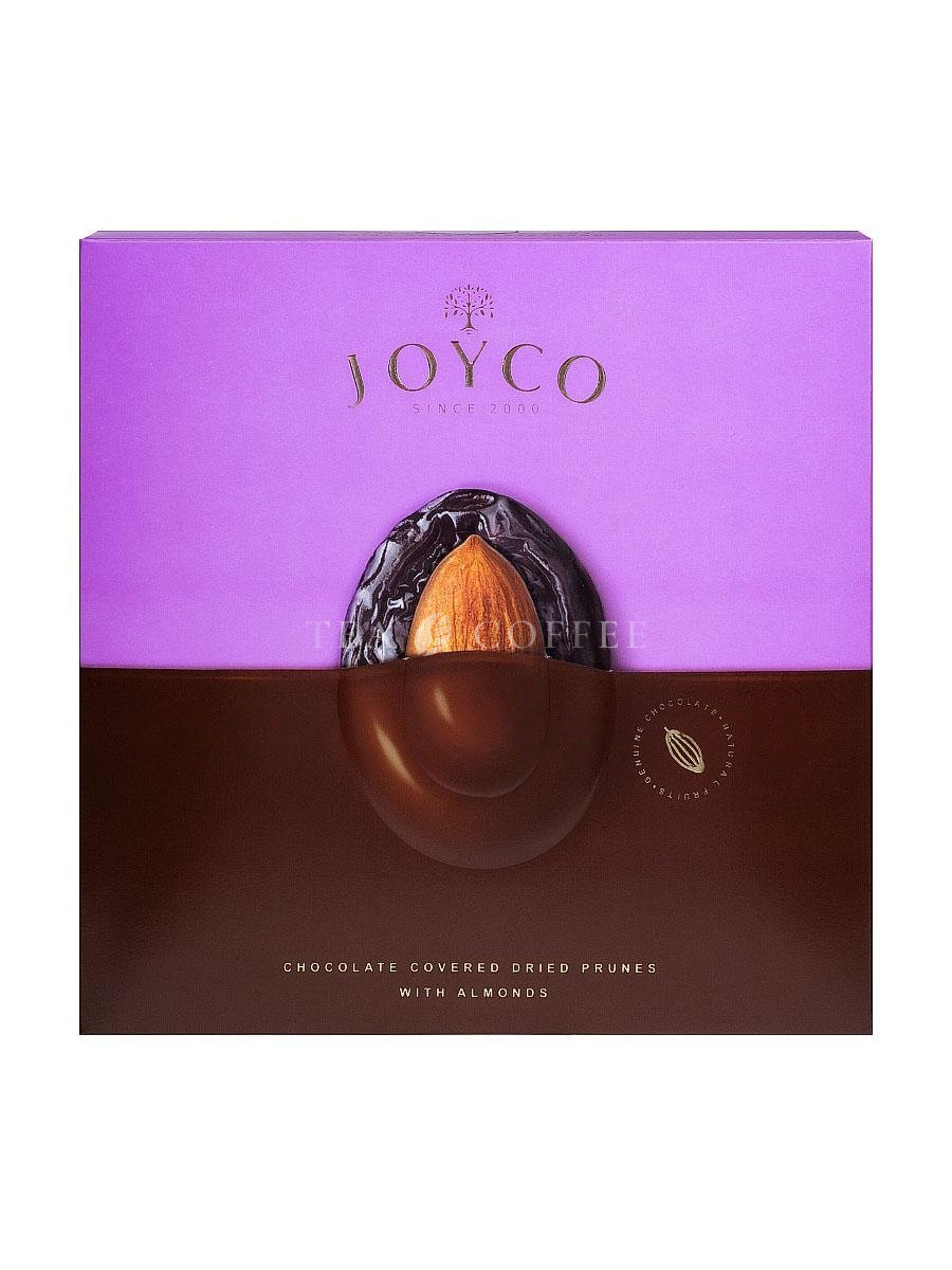 Joyco конфеты чернослив в шоколаде с миндалем 155 г