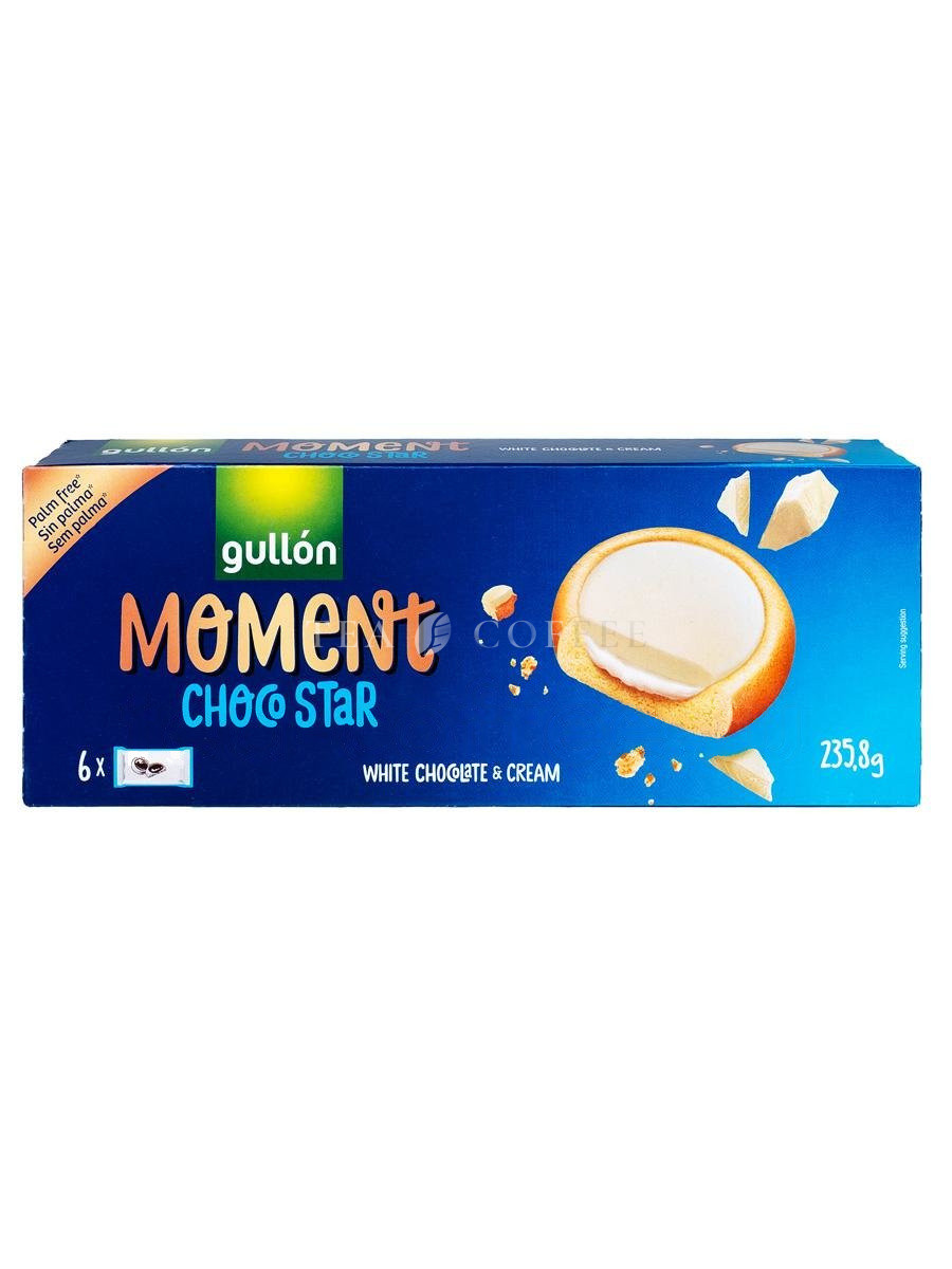 Тарталетки Gullon Choco Star White со сливочной начинкой и белым шоколадом 235 г