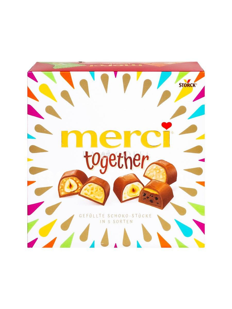 Конфеты Merci Together ассорти из шоколада 175 г