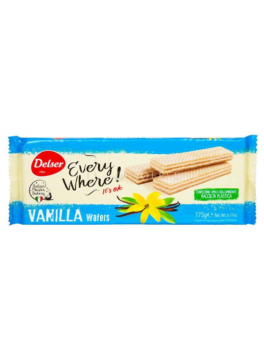 Вафли Delser Vanilla с ванильной начинкой 175 г