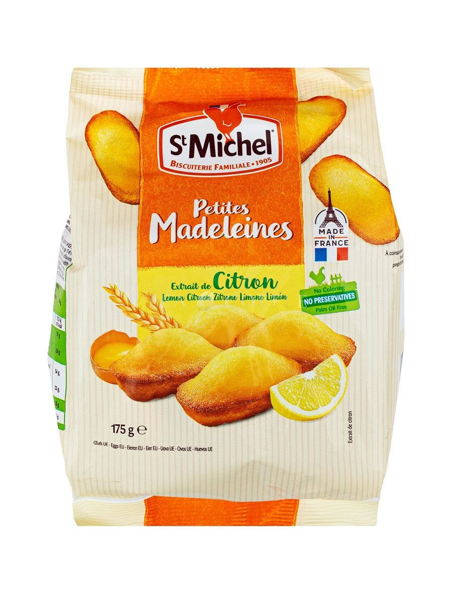 St Michel Мадлен Пирожное бисквитное со вкусом лимона 175 г