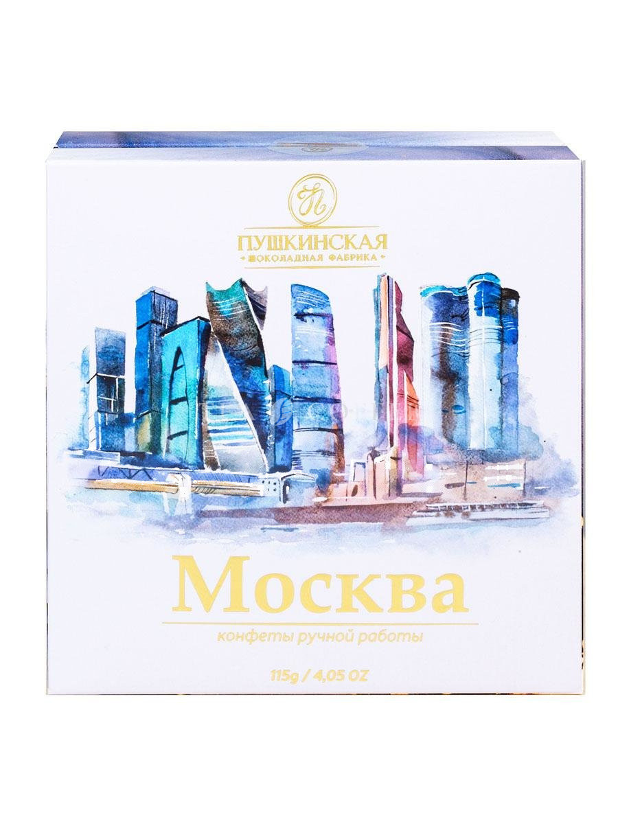 Пушкинская Шоколадная Фабрика Набор конфет "Москва" ганаш фундук 115 г