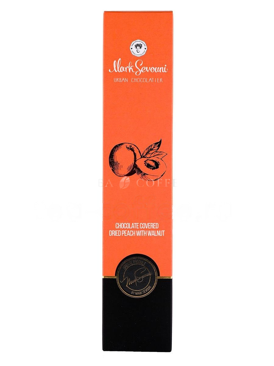 Конфеты Mark Sevouni Dried Peach Walnut Перский сушеный с грецким орехом в шоколаде 130 г