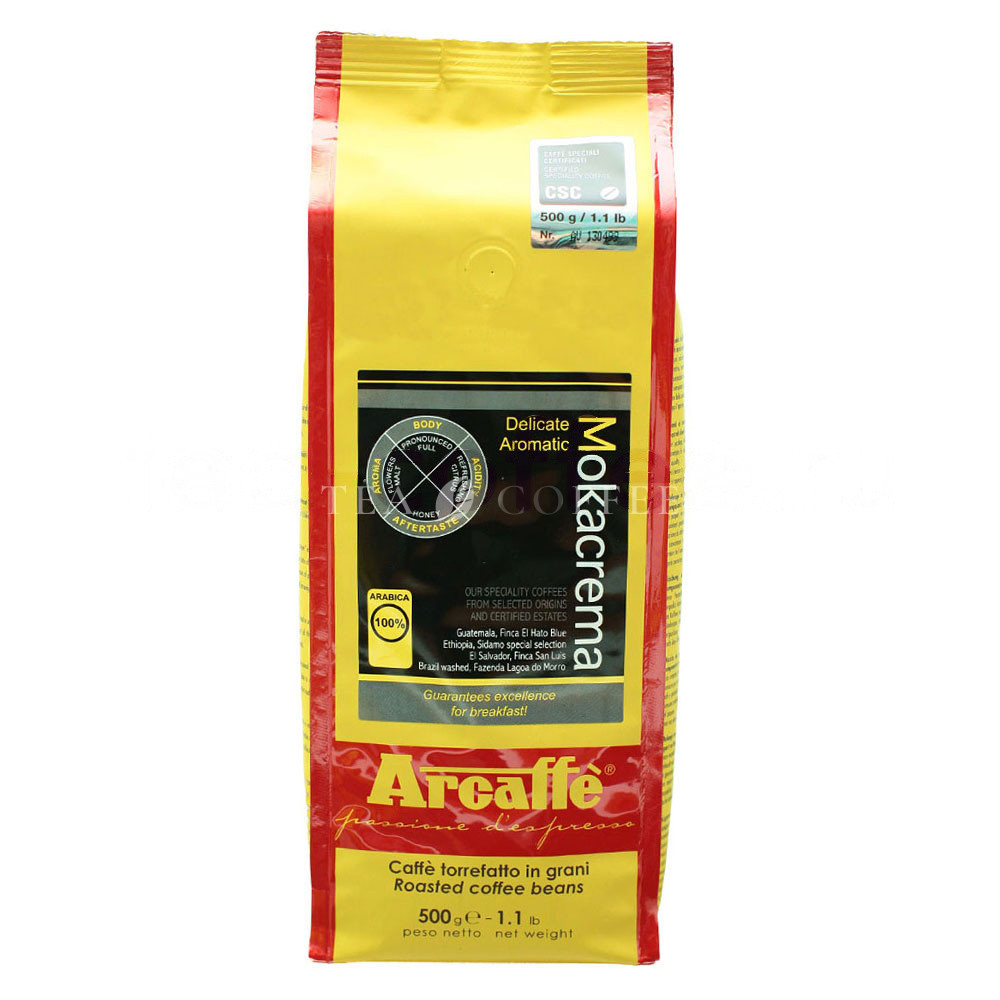 Кофе Arcaffe в зернах Mokacrema 500 гр