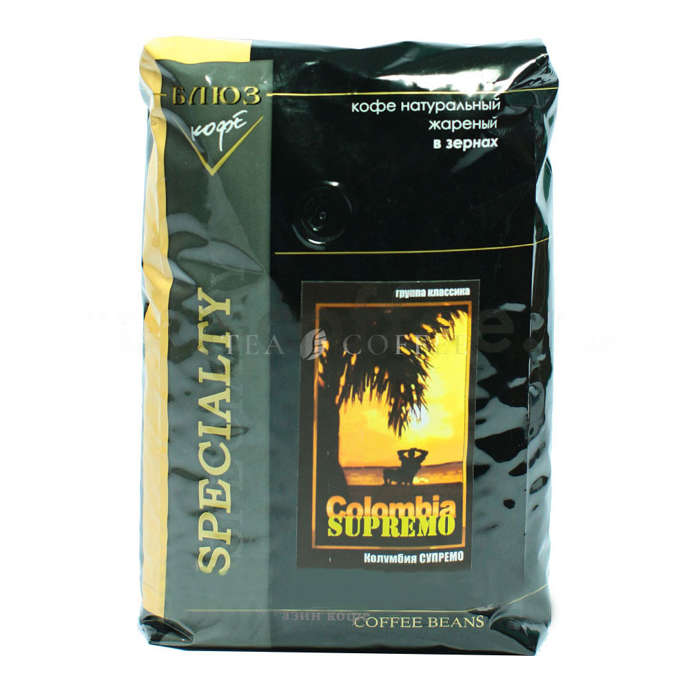 Кофе Блюз в зернах Colombia Supremo 1 кг