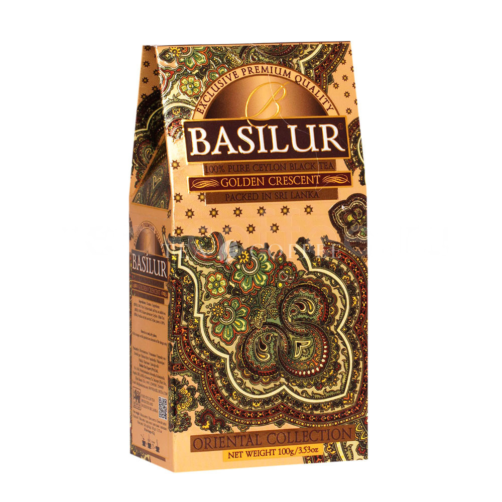 Чай Basilur Восточная Золотой Месяц черный 100 гр