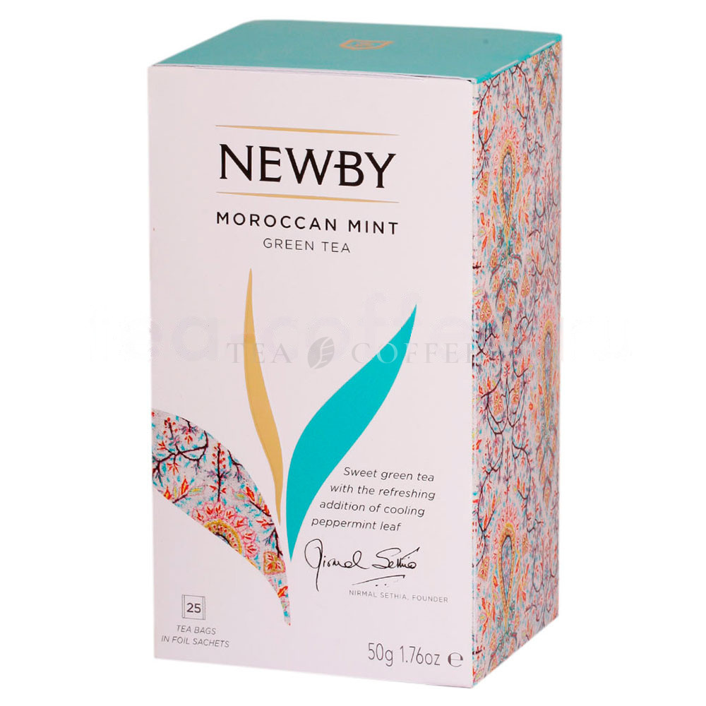 Чай Newby Марокканская Мята зеленый в пакетиках 25 шт