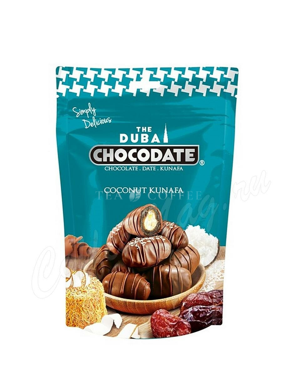 Chocodate Финики с кокосом и тестом кунафа в молочном шоколаде 90 г